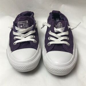 Converse All-Stars Shoreline Lace Purple Slip-On Sneakers Women 6 545413F